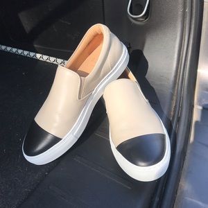 Greats color block slip ons